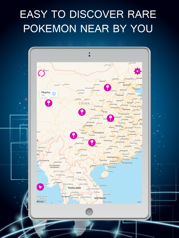 Screenshot #4 pour PokeRadar - Poke Map Finder