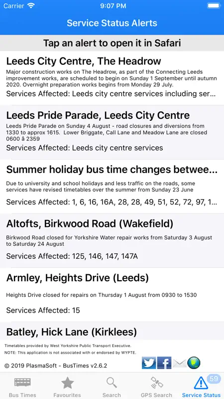 Bus Times - Yorkshire screenshot 5 of 5