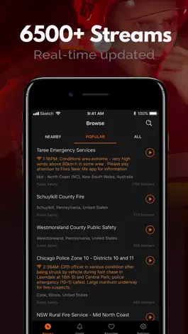 Game screenshot Police Scanner, Fire Radio apk