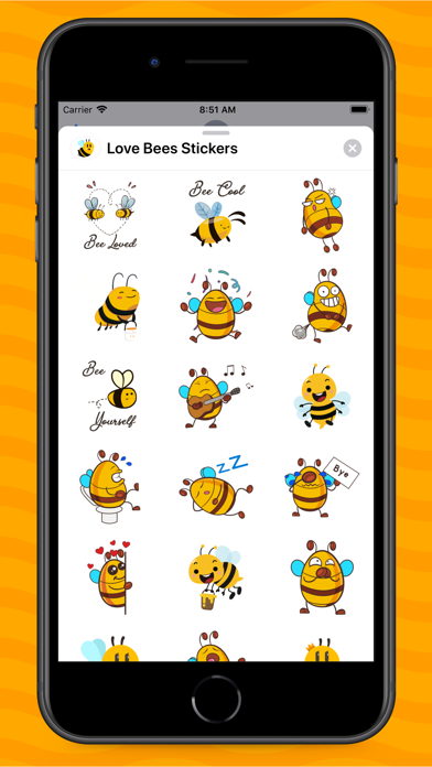 Love Bees Stickers screenshot 2