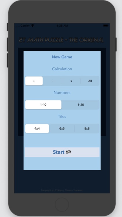 2T Math Puzzle - The Original