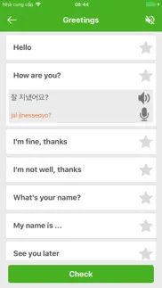 learn korean phrases iphone screenshot 2
