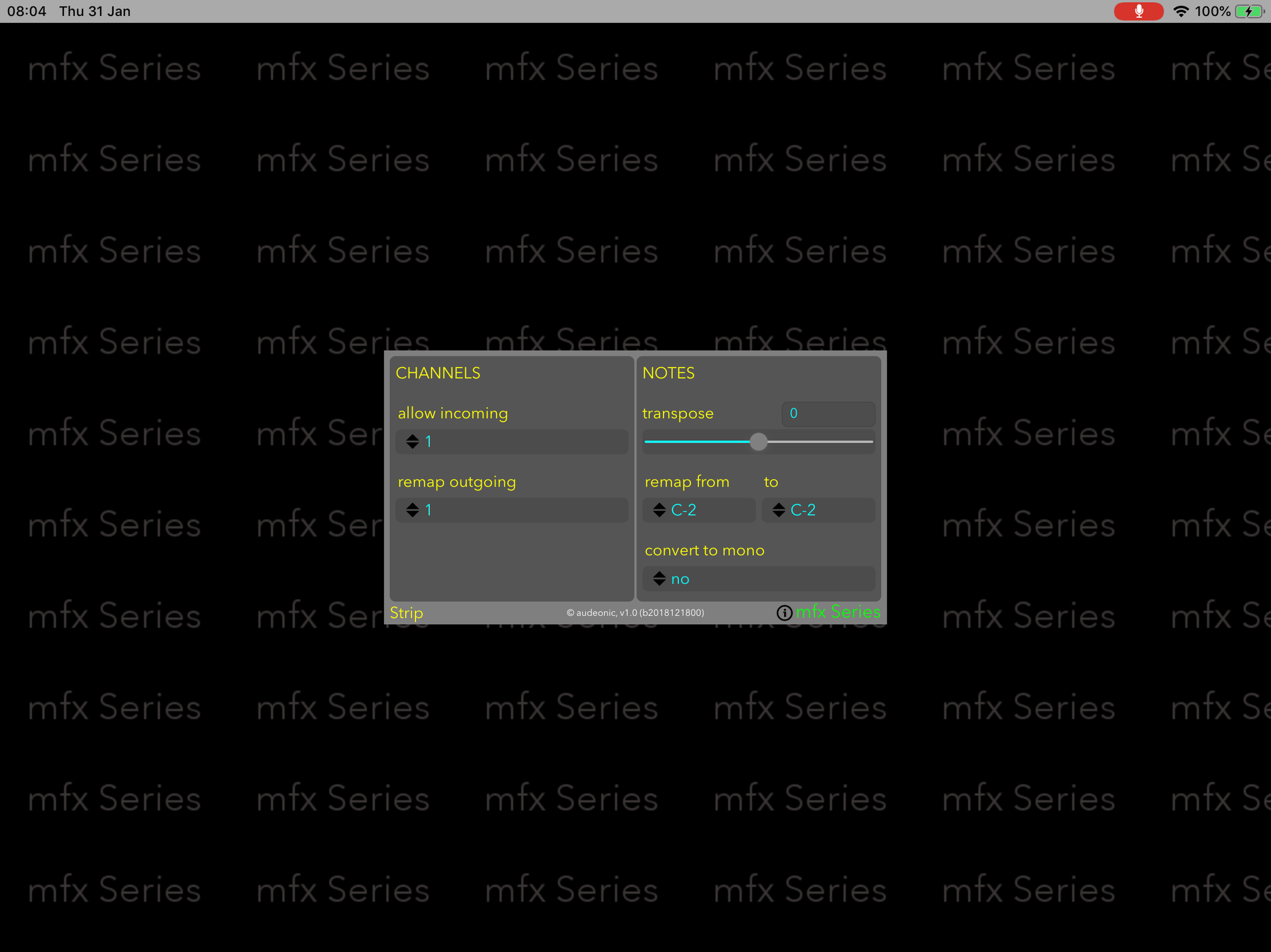 mfxStrip screenshot 3