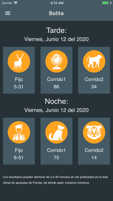La Bolita: la lotería de Cuba iPhone screenshot 2 - Finance app