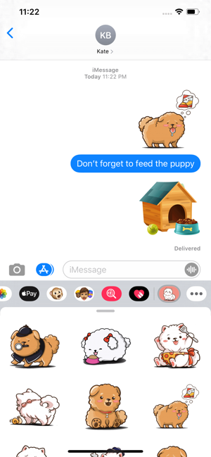 Small Pomeranian Stickers