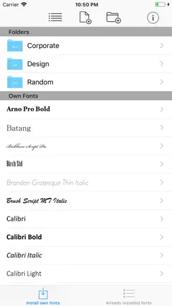 AnyFont iPhone image 1