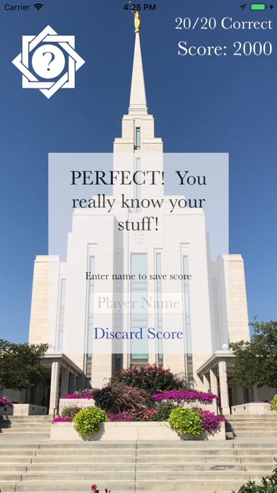 Holy Places Quiz Game Screenshot