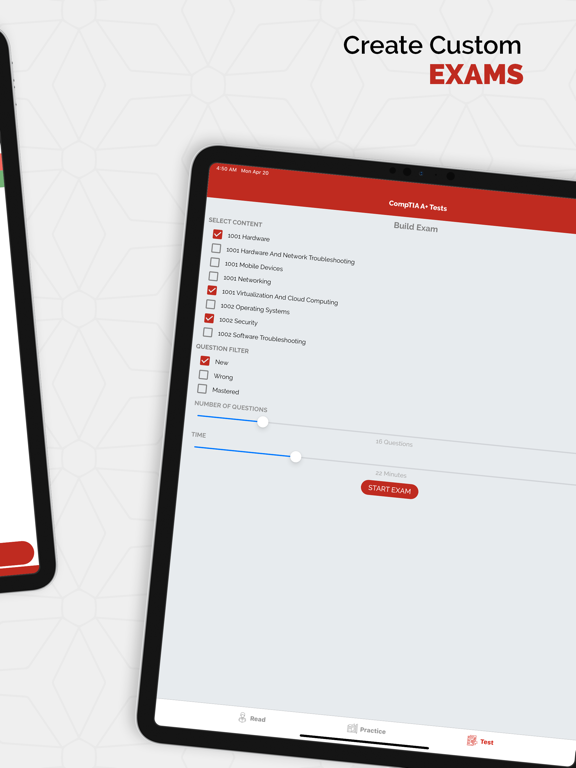 CompTIA A+ Practice Tests iPad screenshot 3 - Education app