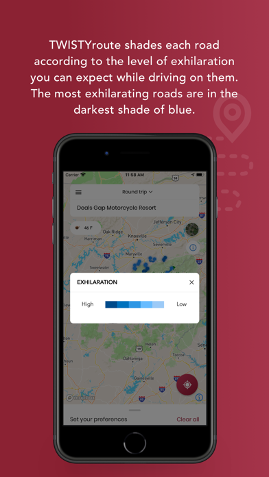 TWISTYroute iPhone screenshot 6 - Navigation app