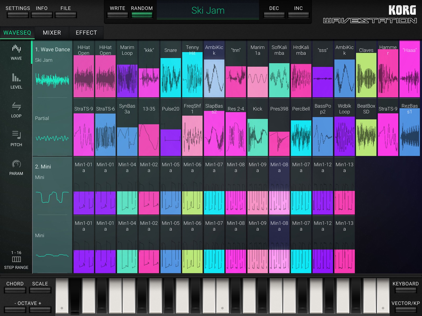 KORG iWAVESTATION ipad screenshot 2