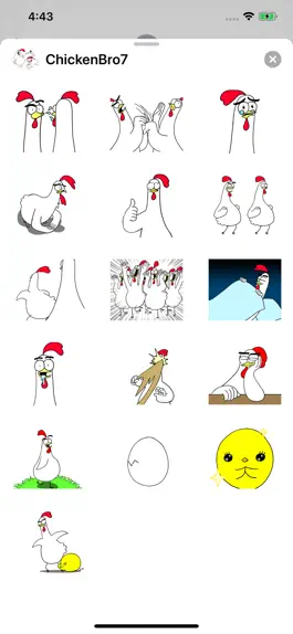 Game screenshot Chicken Bro 7 Sticker Pack apk