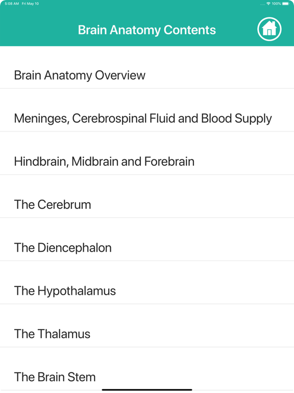 Learn Brain Anatomy iPad screenshot