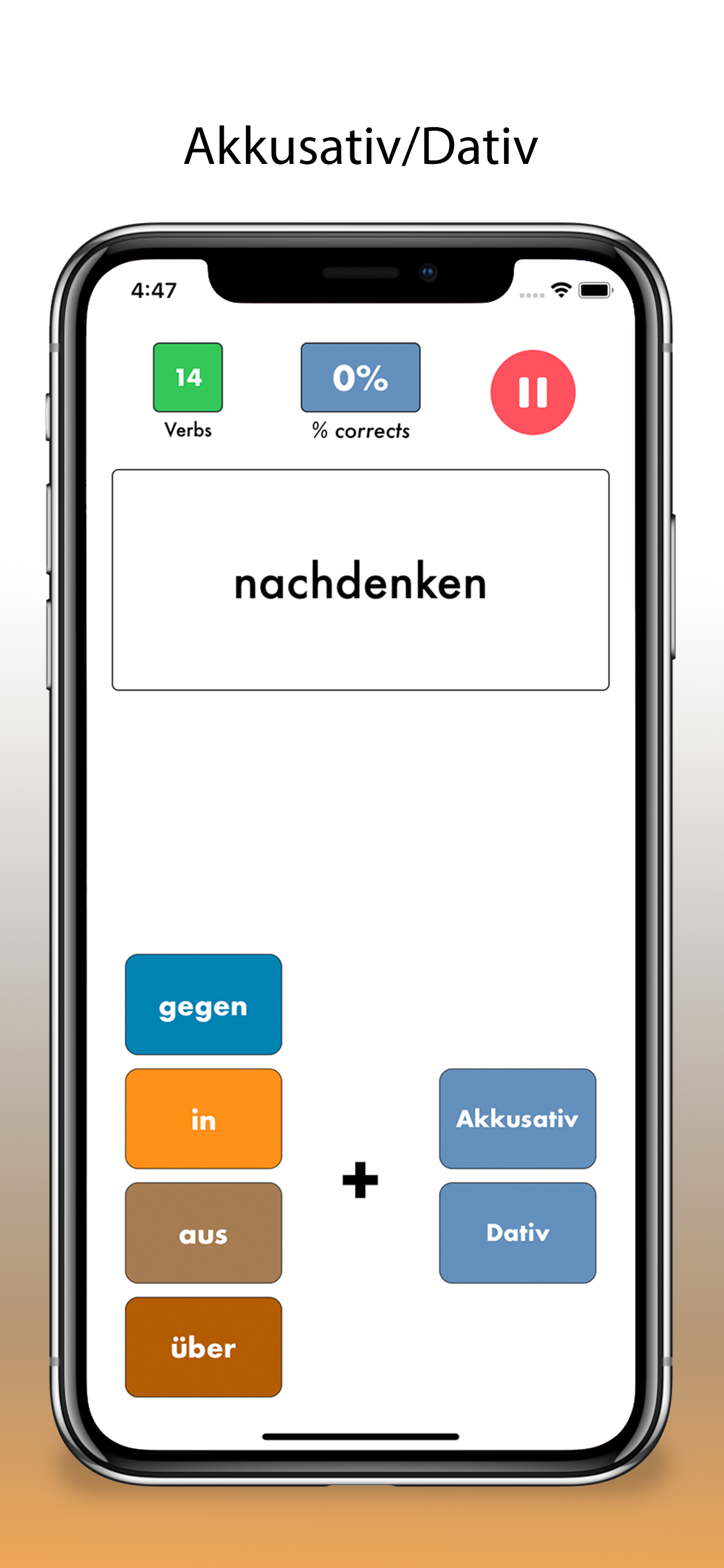 Verben mit Präpositionen Plus