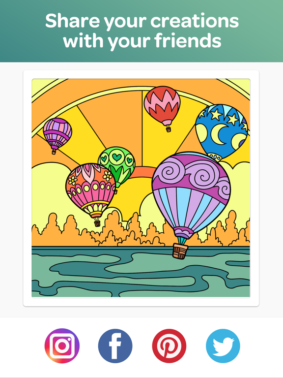 Colorfull - Calm Coloring Book iPad screenshot 4 - Entertainment app