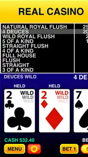 deuces wild casino video poker iphone screenshot 1