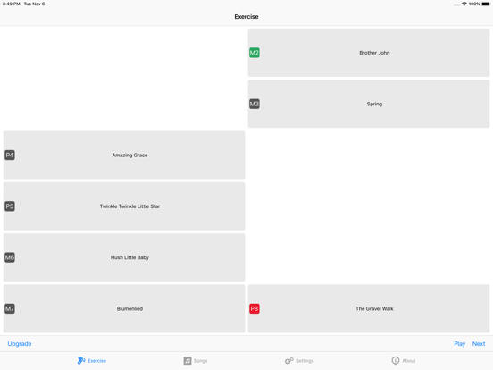 Musical Interval Recognition iPad screenshot 4 - Music app