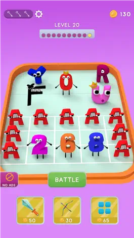 Game screenshot Fight Club-Merge Alphabet Game apk