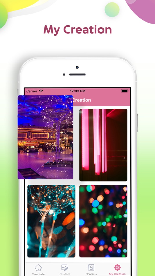 #6. Color Caller Screen (iOS) By: Patel Darshan