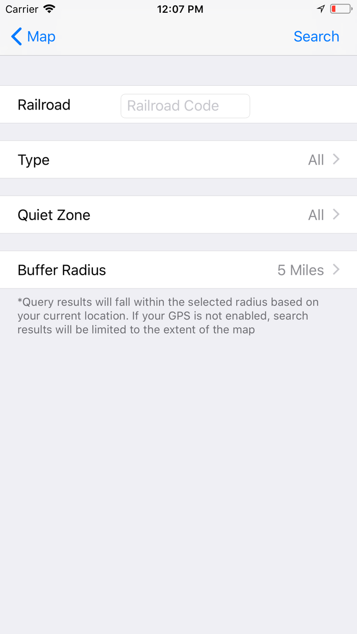 Rail Crossing Locator