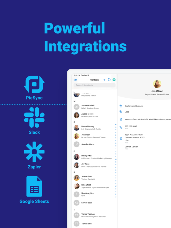 Contacts+ | Address Book iPad screenshot 4 - Productivity app