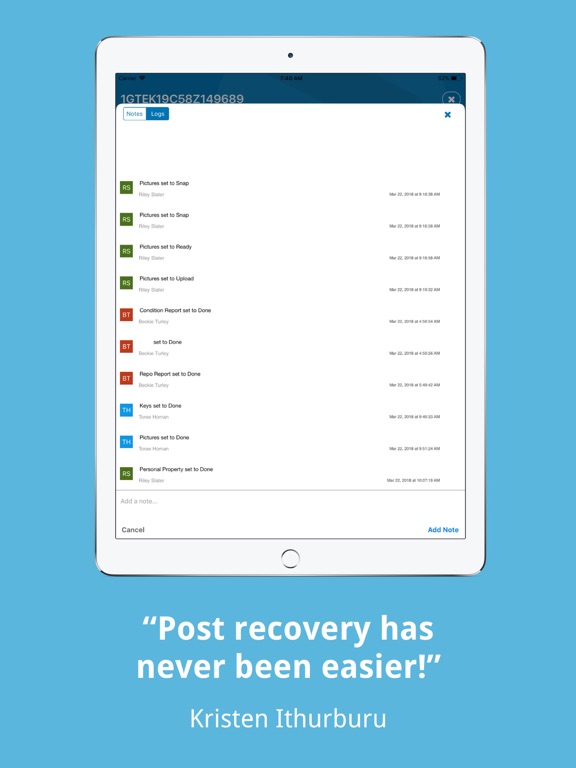 Cleardata iPad screenshot 5 - Productivity app