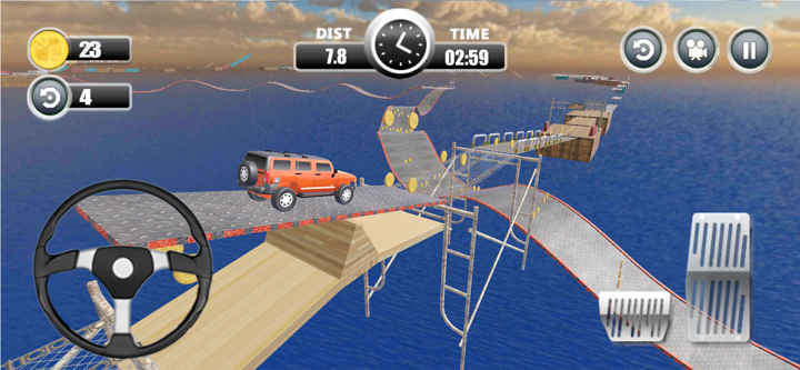 Impossible Road Monster Truck screenshot 5
