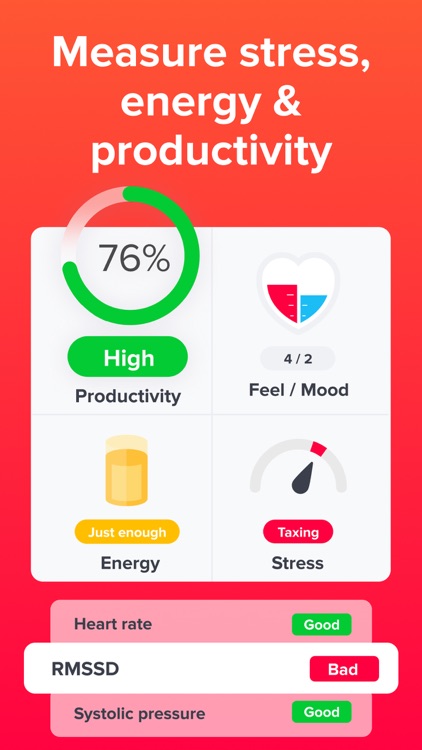 Welltory - heart rate & stress screenshot-0
