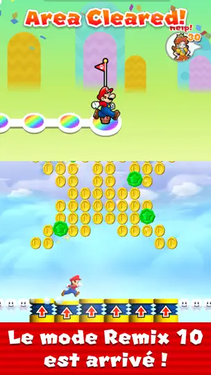 Capture d'écran de Super Mario Run sur iPhone 2
