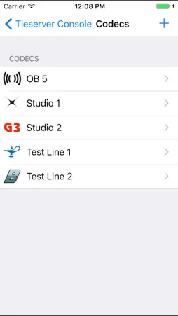 TieServer Console screenshot 2