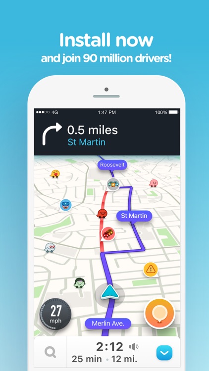 Waze Navigation & Live Traffic screenshot-6