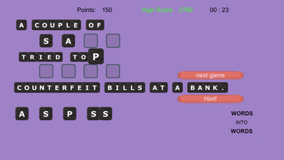 Screenshot #2 pour WORDS into WORDS