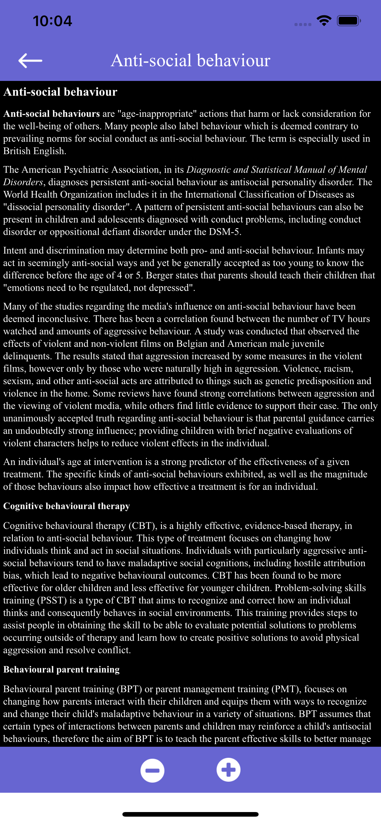 Mental Disorders - Diseases