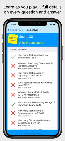 Game screenshot Cricket Trivia - Quiz Game hack