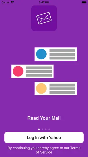 MiniMail For Yahoo Mail iPhone Ekran Görüntüsü 4