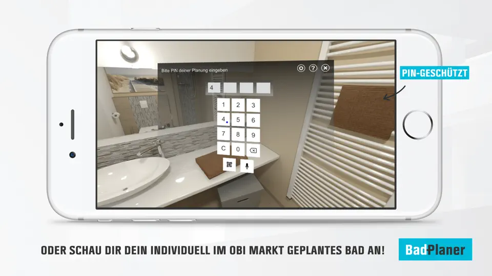 Screenshot von OBI-VR auf dem iPhone 4