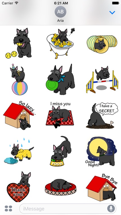 Cute Scottish Terrier Dog Icon