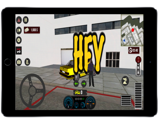 Europa Car City Taxi Simulator iPad screenshot