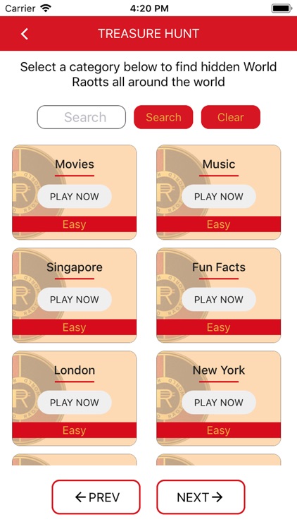 World Raott Treasure Hunt