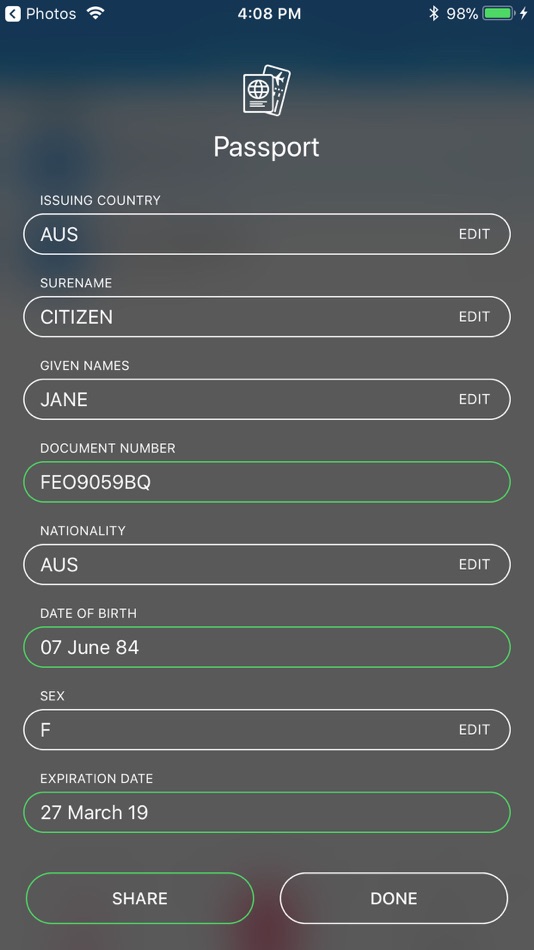 #1. MRZ Scanner (iOS) 由: Adamantus