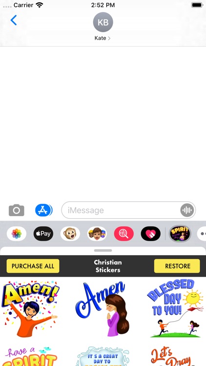 Christian Stickers - Blessed