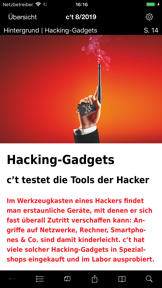 c’t Magazin screenshot