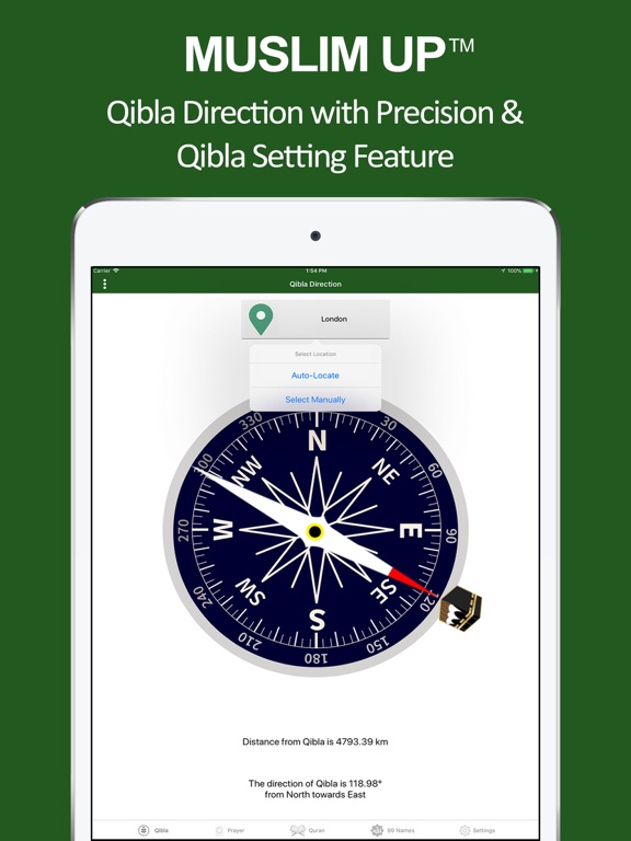 Muslim Up Qibla, Quran & Salah iPad screenshot 9 - Lifestyle app