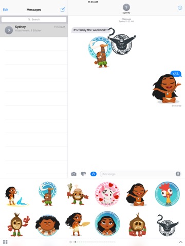 Disney Stickers: Moanaのおすすめ画像1