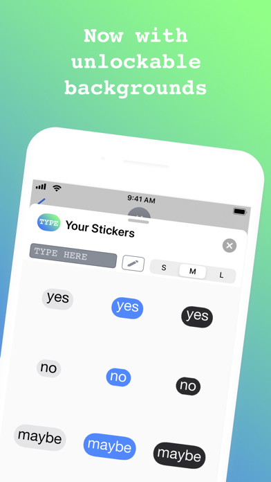 How to cancel & delete TYPE: Your Stickers from iphone & ipad 1