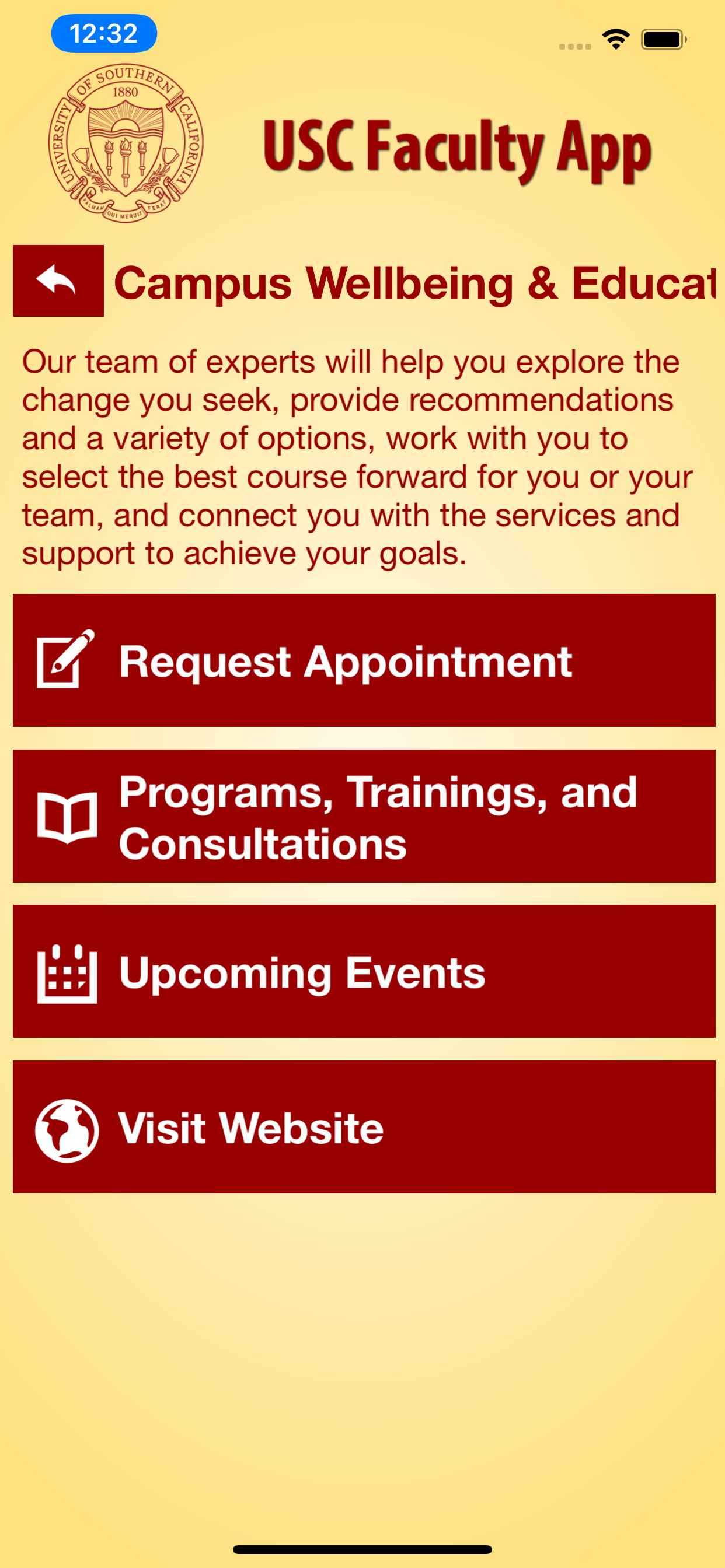 USC Faculty App