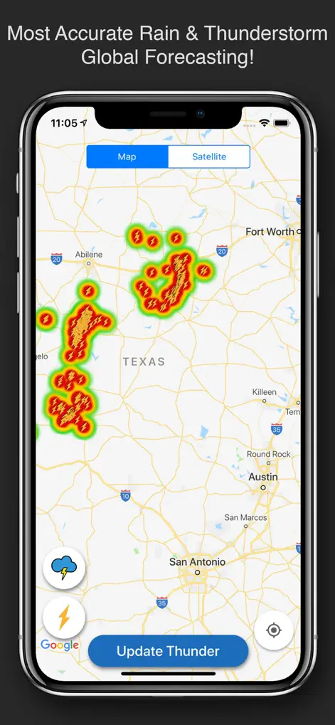 Live Lightning Map Storm Radar - Weather App | MWM