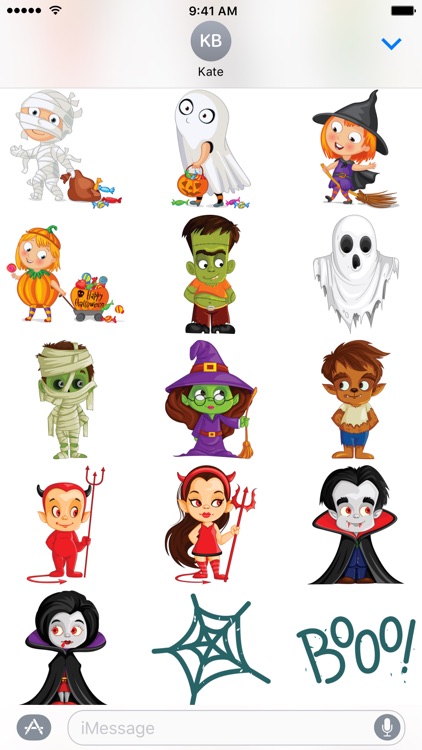 Halloween Stickers - Boo