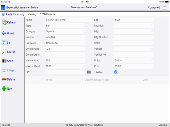 ExpressMaintenance Mobile iPad screenshot