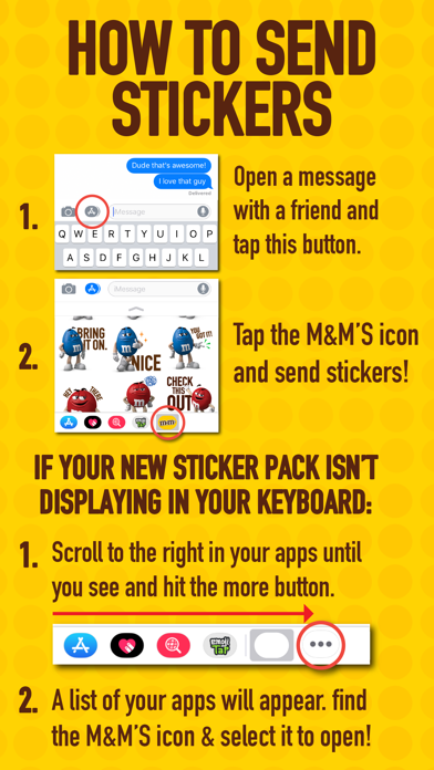 M&M'S Stickersのおすすめ画像5