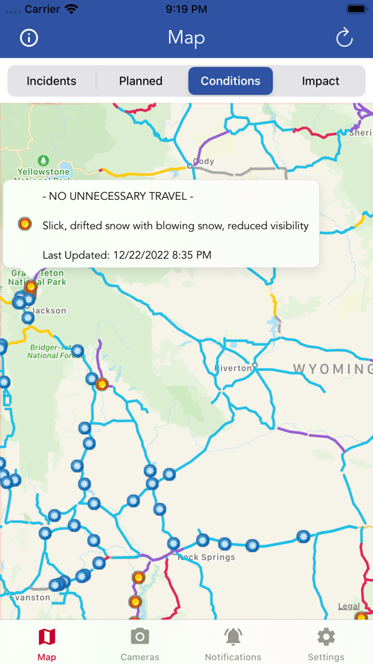 Wyoming Road Conditions - 1.23 - (iOS)